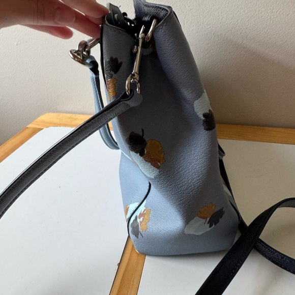 Coach Light Blue Floral crossbody purse - Picture 5 of 15